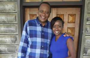 President Uhuru Is Seen Breaking Traffic Rules While Driving Citizen TV’s Jacque Maribe at His Gatundu Ranch