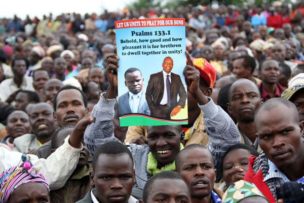 Photos - Eldoret residents celebrate William Ruto Joshua Sang ICC case Collapse