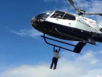 Bungoma Man Falls off from a Flying Chopper but escaped death