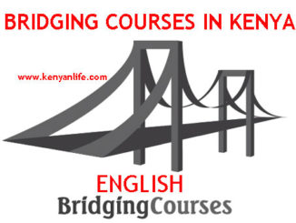 English Bridging Courses Certificate - NIBS, Bandari, MKU, Zetech, Egerton, KMTC, UON, TSC, KEMU, KIMC, TUK, Maseno, Moi, JKUAT, KIM, KCA, Kabianga, CUEA
