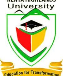Kenya Highlands University Admission Requirements, Intake, Registration, Application Forms Download, Contacts, Location, Address, Graduation, Opening Date, Timetable, Fee Structure, Bank Account, KUCCPS Admission List, Letters Download, Courses Offered, Degree Courses, Diploma Courses, Postgraduate Diploma, Masters Programmes