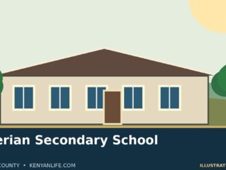 Concept school illustration for Kiserian Secondary School; not a real campus photograph