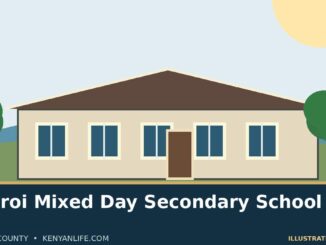 Concept school illustration for Nkoroi Mixed Day Secondary School; not a real campus photograph