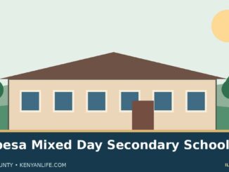 Illustration of a fictional school campus representing Korbesa Mixed Day Secondary School; not a real school photograph